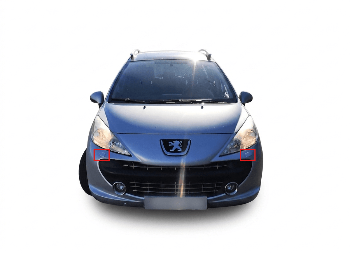 Peugeot 207 Headlight Washer Nozzle Cover Left or Right Primed (9649582880 / 9680137780) — view 4