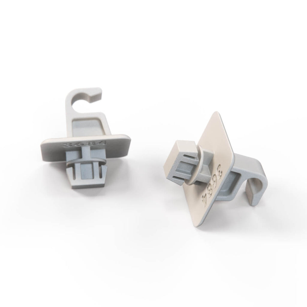 Peugeot Simca Talbot 1510 Sunvisor Hook Set of 2 White — view 3