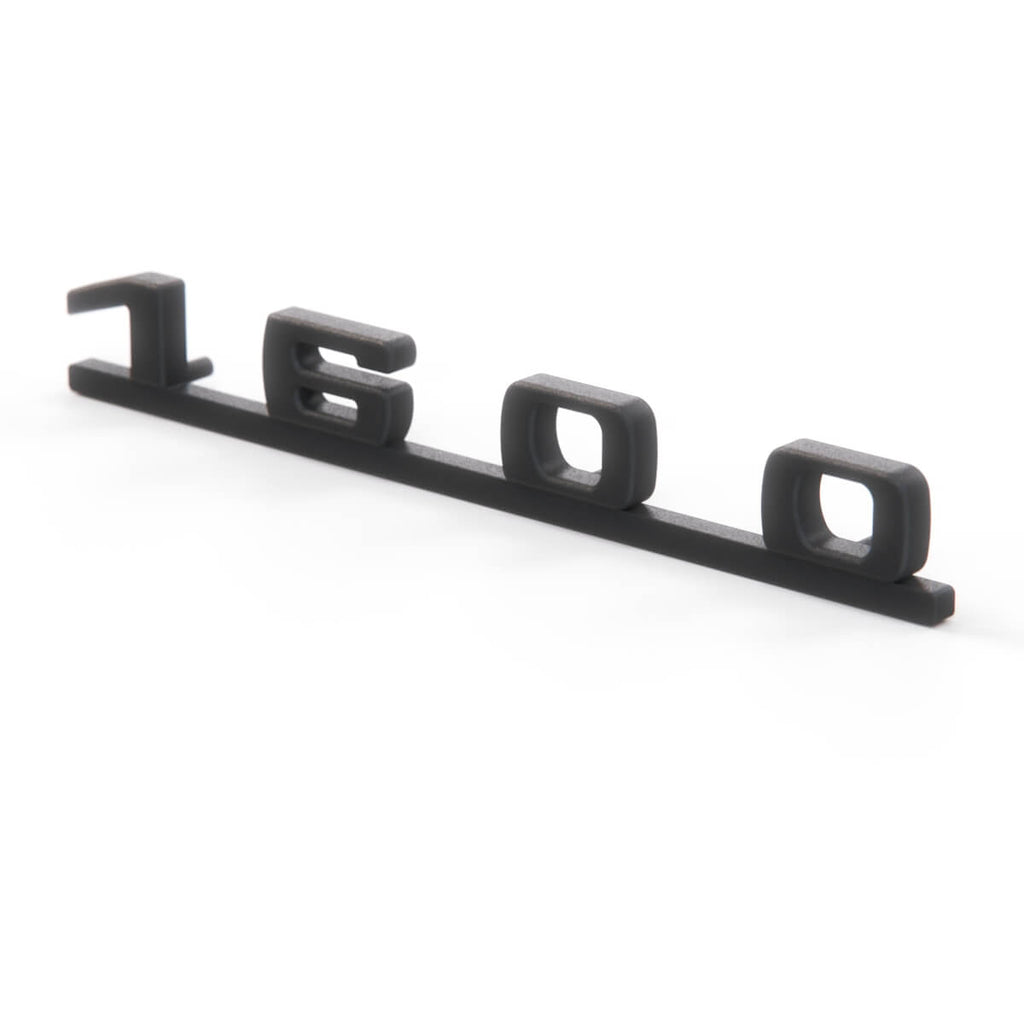 Porsche 356 Emblem 1600 Chrome or Black — view 2