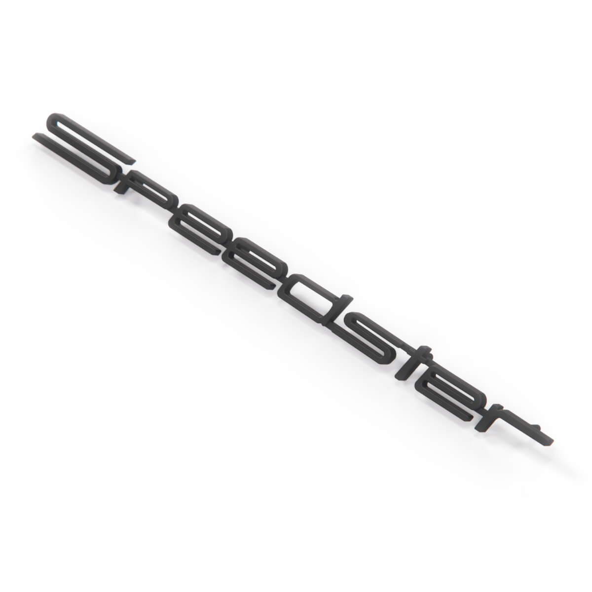 Porsche 356 Speedster Emblem Chrome or Black — view 2