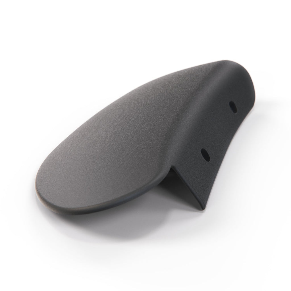 Porsche 911 964 968 924 944 993 Front Seat Hinge Cover Backing Plates Left Or Right Black 92852114702 / 92852114802 — view 2