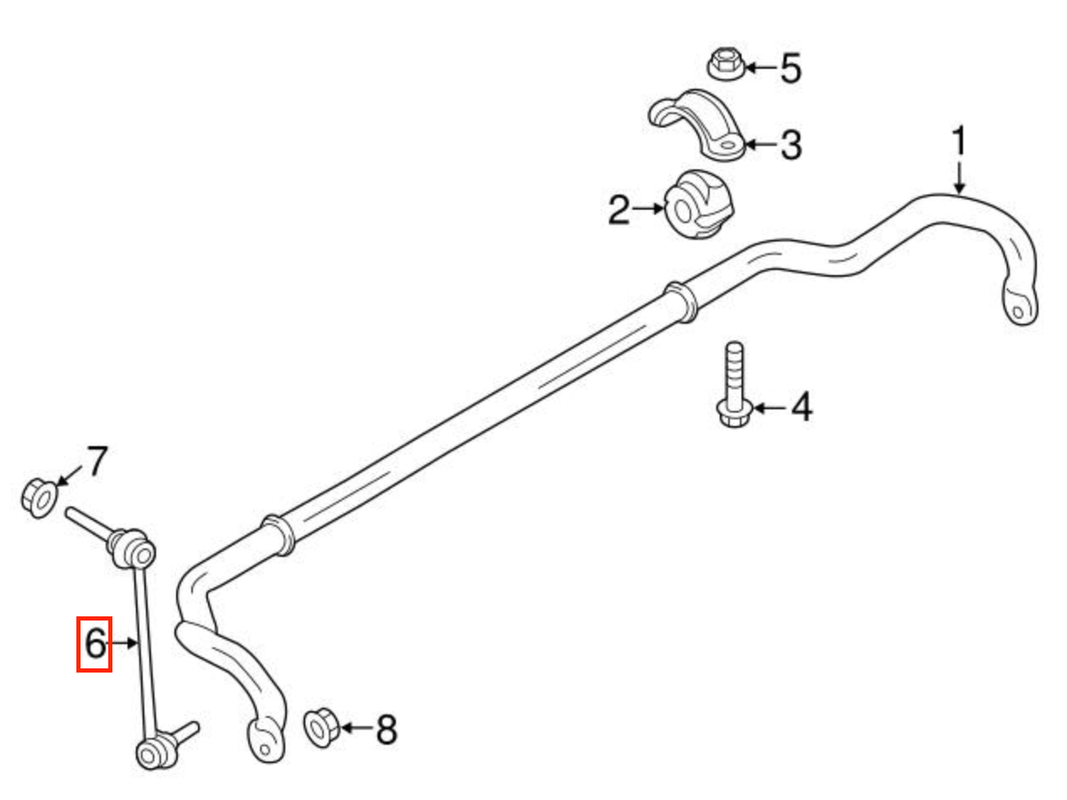 Porsche 911 991 / 992 Front Stabilizer Link Set of 2 Left and Right (99134307002 / 9P1411317) — view 3