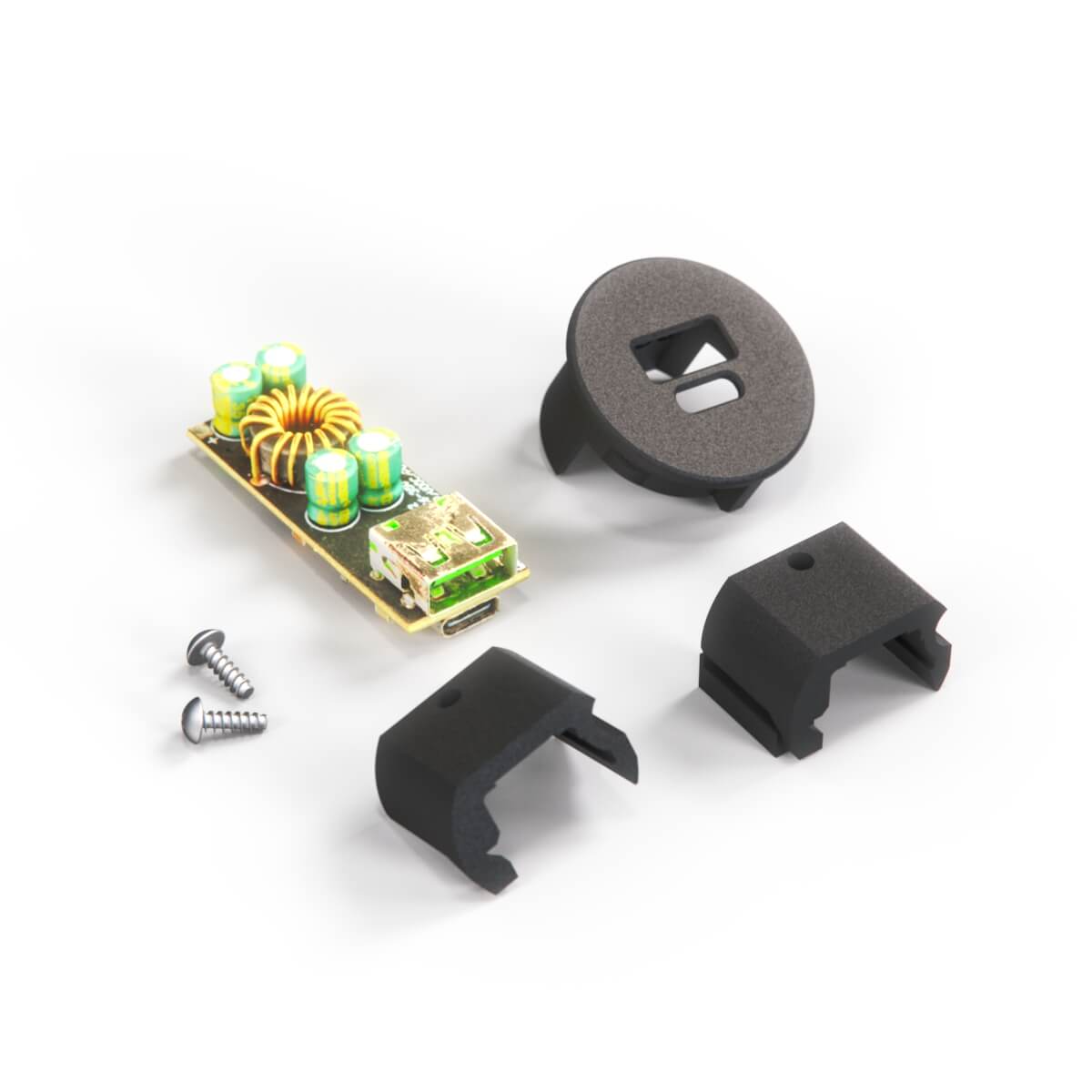 Porsche 911 996 / 986 Boxster Centre Console Lighter Blank with USB-Charge Port Black (99655223306) — view 4