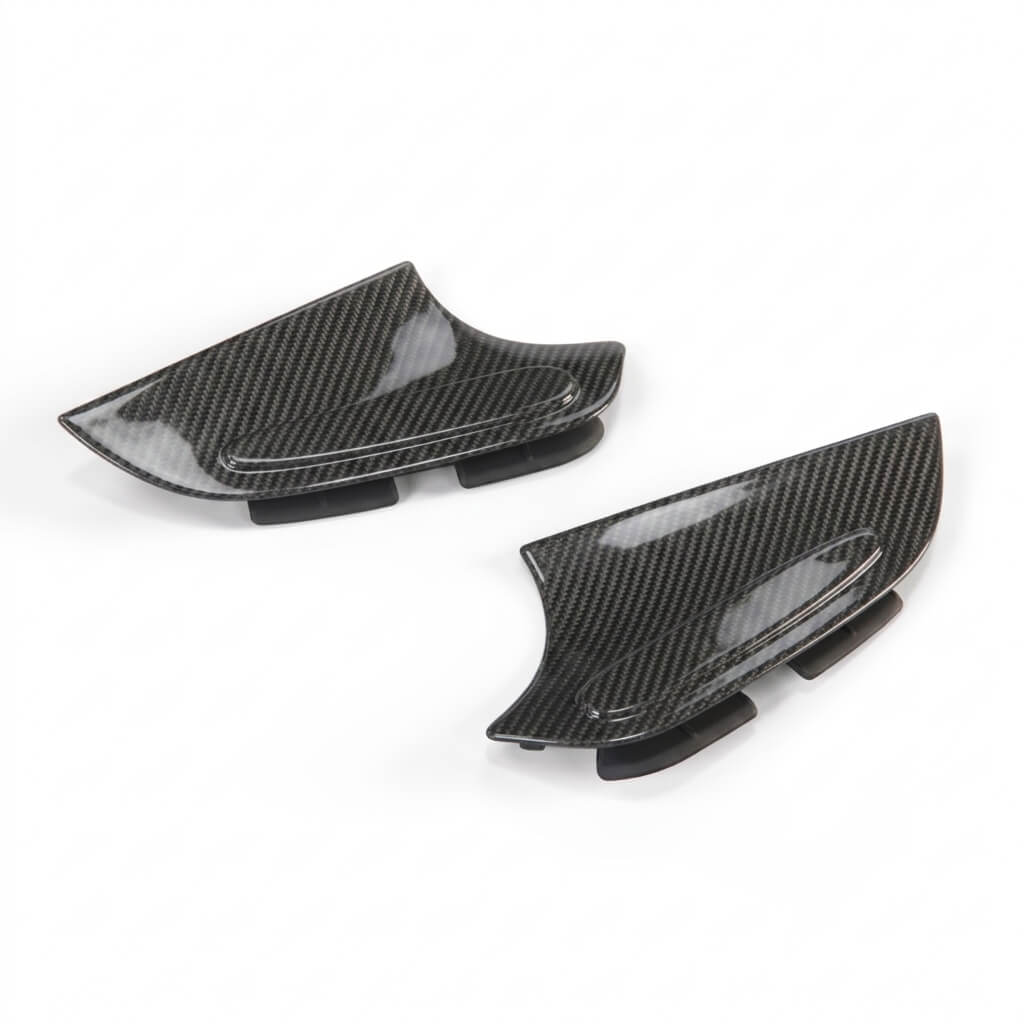 Porsche 911 996 Rear Seat Belt Delete Carbon Trim Set of 2 (99655554501 / 99655554601) — view 2