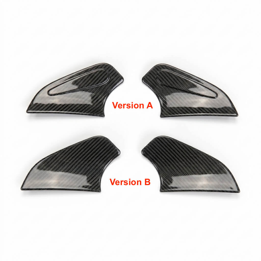 Porsche 911 996 Rear Seat Belt Delete Carbon Trim Set of 2 (99655554501 / 99655554601) — view 3