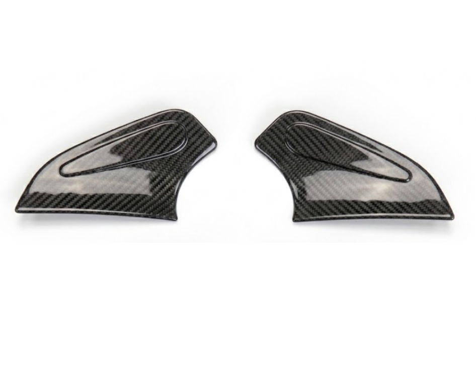 Porsche 911 996 Rear Seat Belt Delete Carbon Trim Set of 2 (99655554501 / 99655554601) — view 5