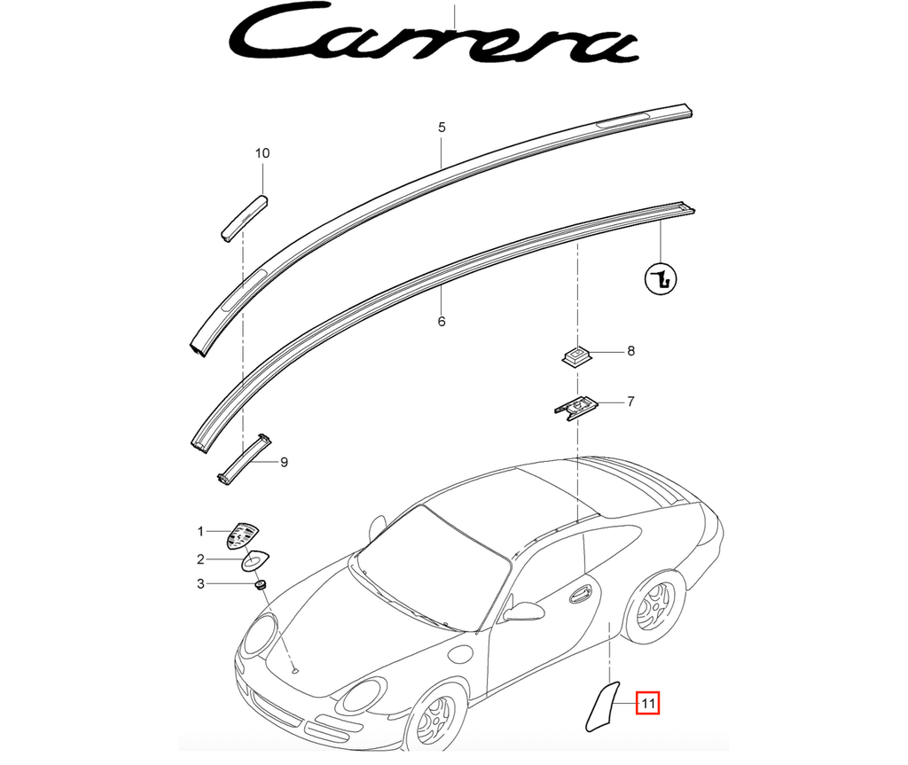 Porsche 911 997 Rear Fender PPF Protective Film – Set of 2 Left or Right — view 4