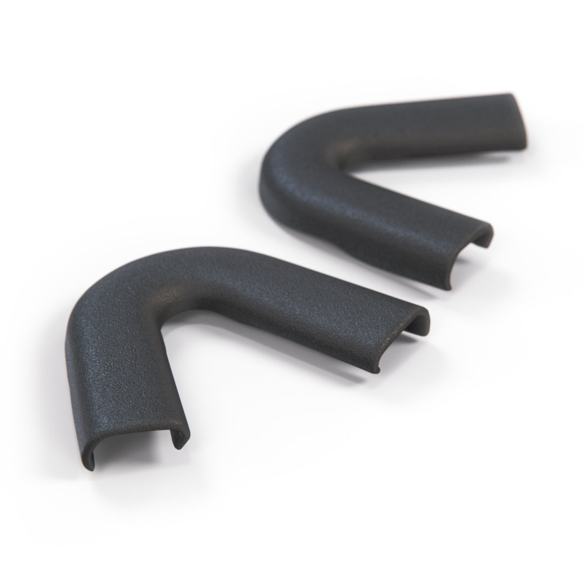 Porsche 924 924S 944 968 Door Window Corner Trim Set of 2 Black (477853375A) — view 2