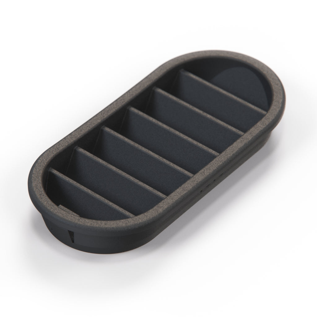 Porsche 924 944 968 B Pillar Door Vent Grille Black (477819175)