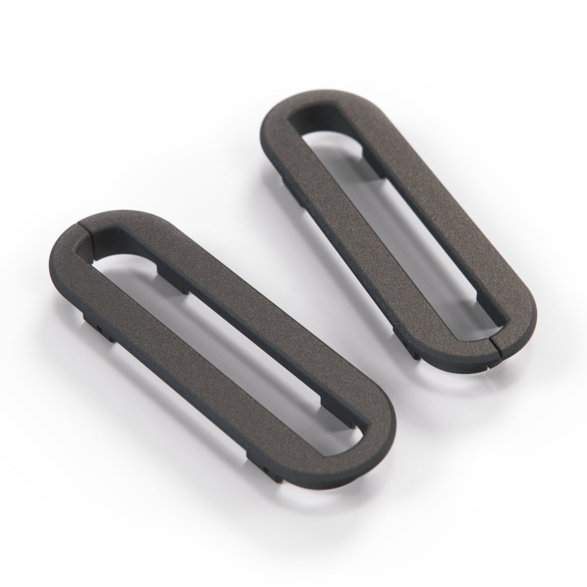 Porsche 924 944 968 Seat Belt Guide Rosette Trim Set of 2 Black (477867653)