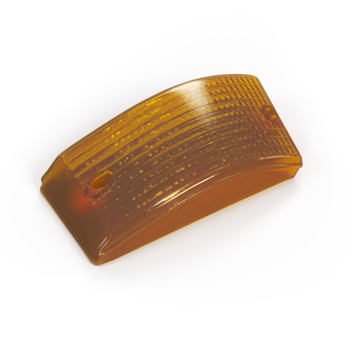 Porsche 924 944 Front Turn Signal Lampshade Left or Right Transparent Orange (477953161 / 477953162)