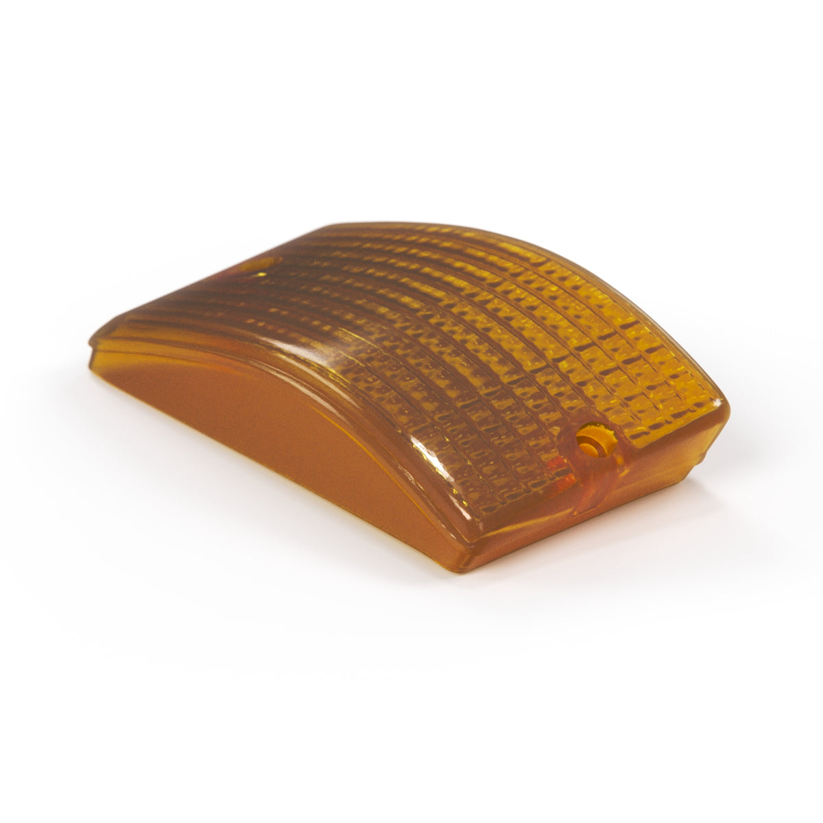 Porsche 924 944 Front Turn Signal Lampshade Left or Right Transparent Orange (477953161 / 477953162) — view 2