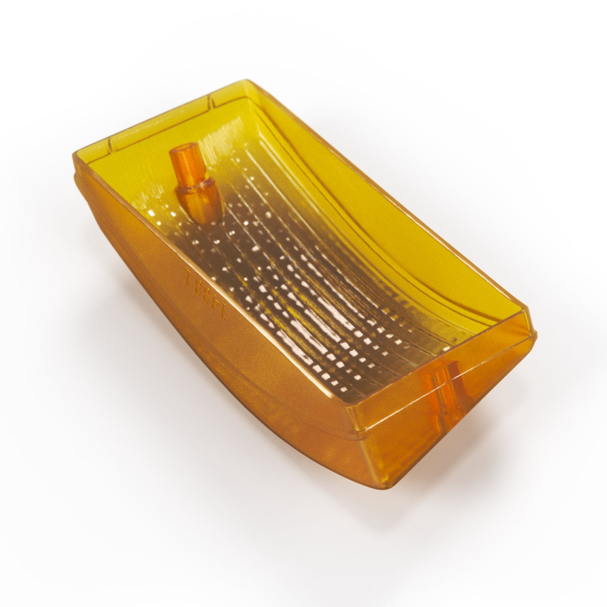 Porsche 924 944 Front Turn Signal Lampshade Left or Right Transparent Orange (477953161 / 477953162) — view 3