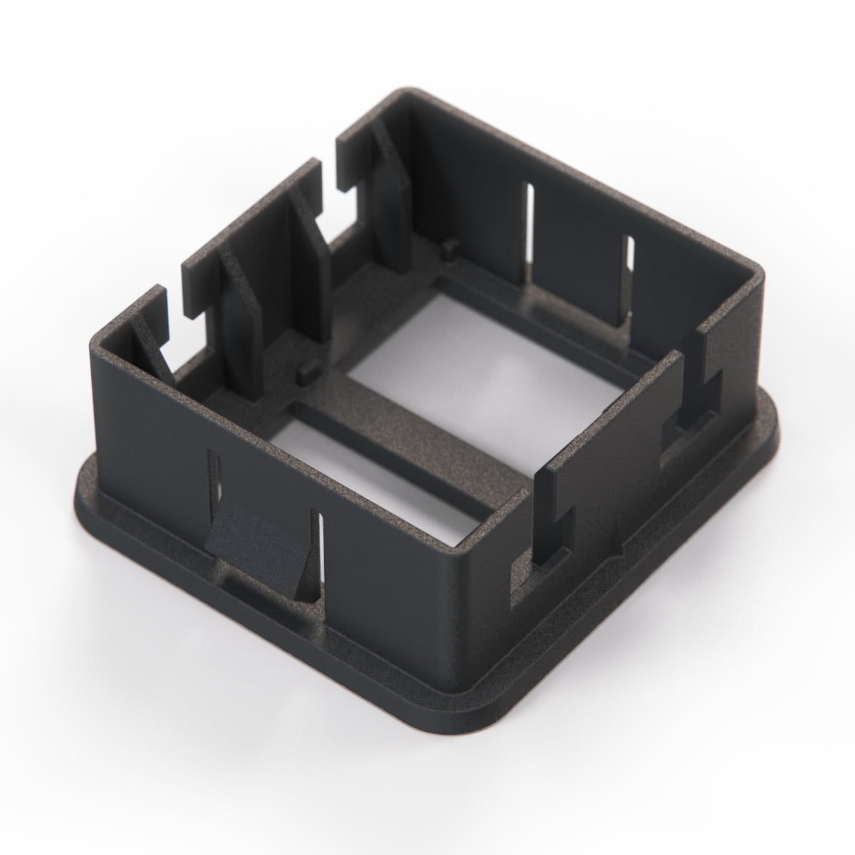 Porsche 924 944 Hazard Rear Window Defrost Switch Bezel Trim Black (477857138) — view 3