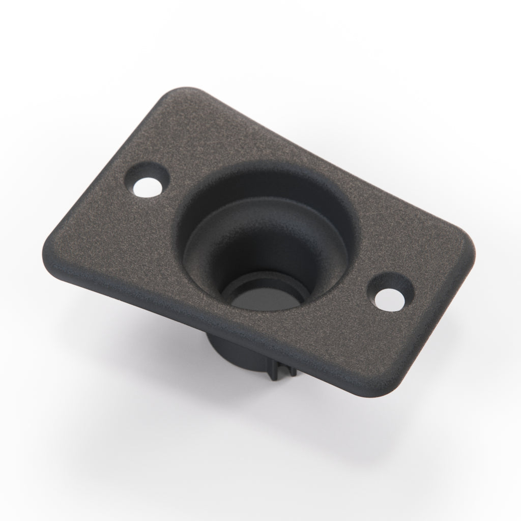 Porsche 924 944 Mirror Power Button Trim Bezel Black (477867181) — view 2