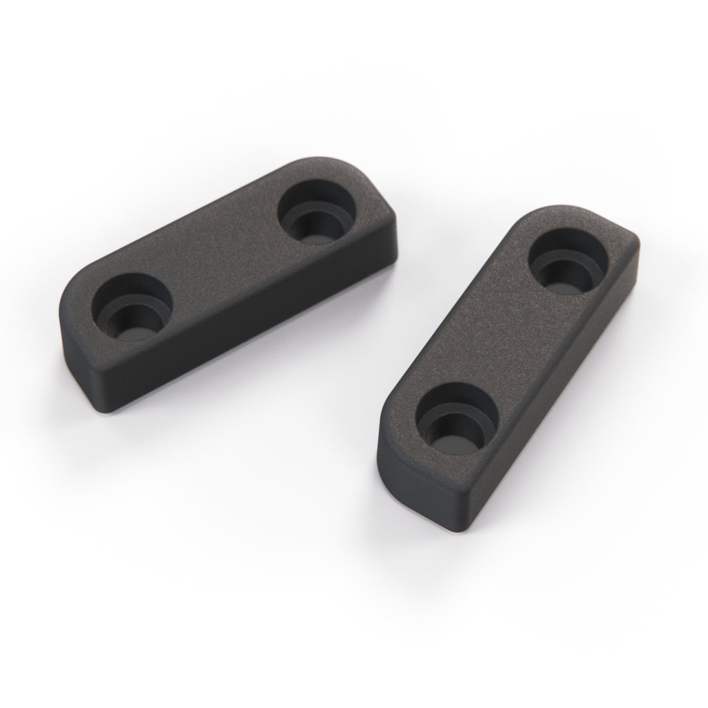 Porsche 924 944 Windshield Glass Stop Frame Mount Support Set of 2 Black (477845613)