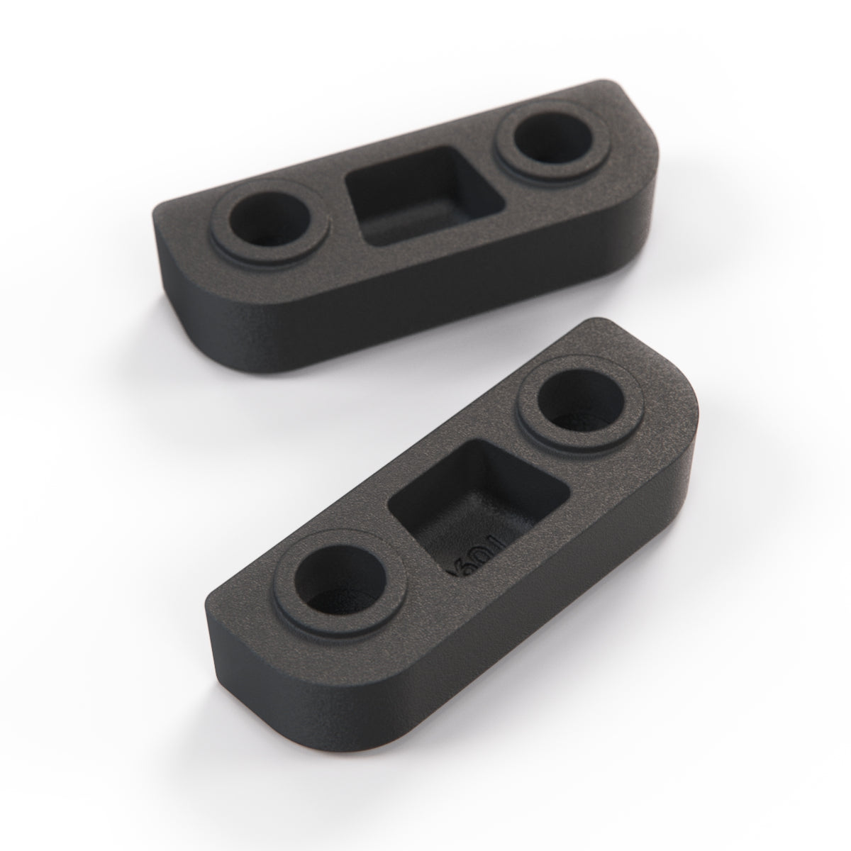 Porsche 924 944 Windshield Glass Stop Frame Mount Support Set of 2 Black (477845613) — view 3