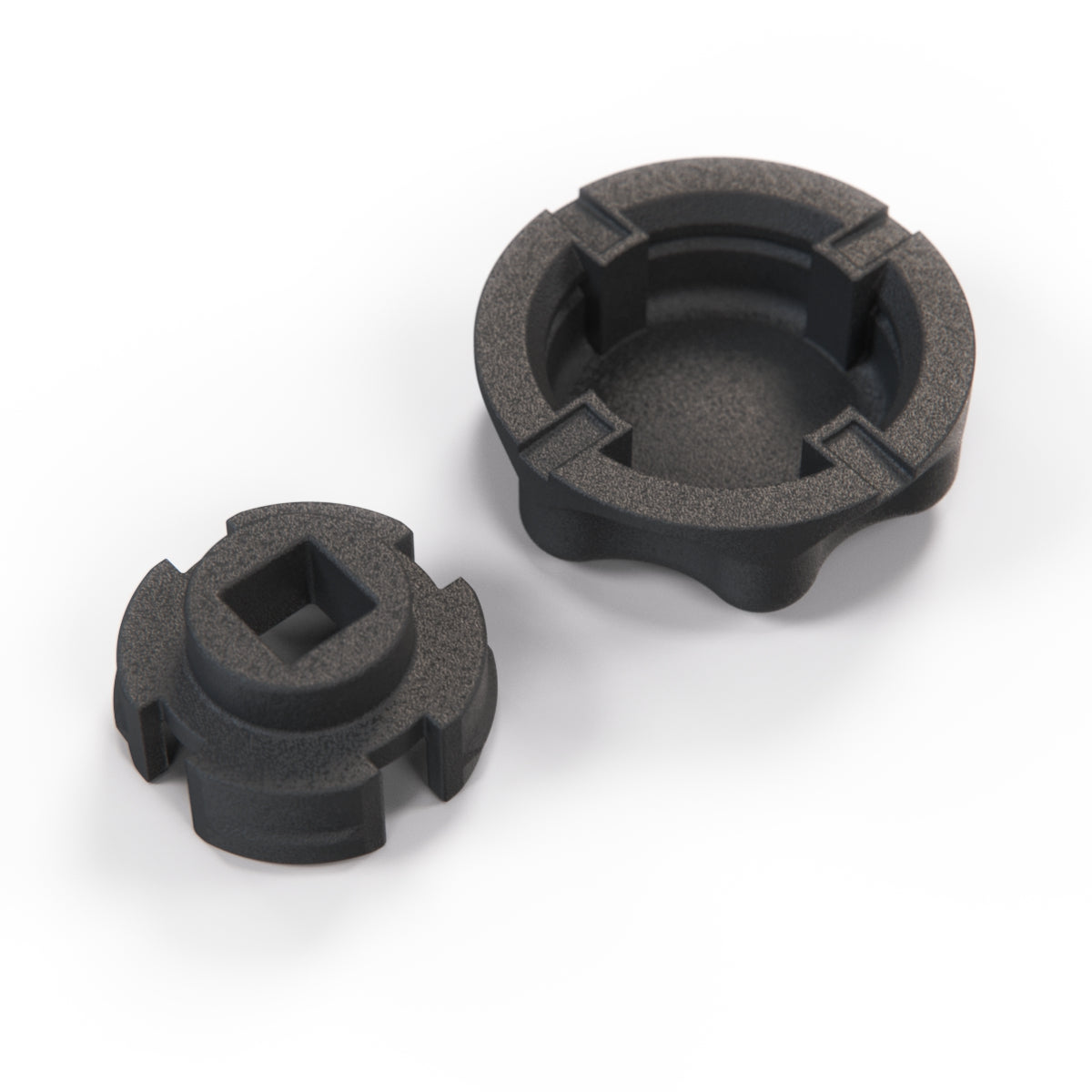 Porsche 928 Door Lock Knob Set Of 2 Black 92853758102 & 92853758103 — view 5