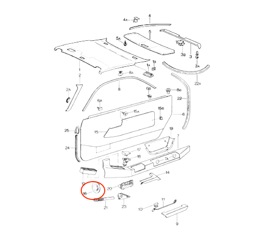 Porsche 928 Air Nozzle Cover Black 92855531702 — view 4