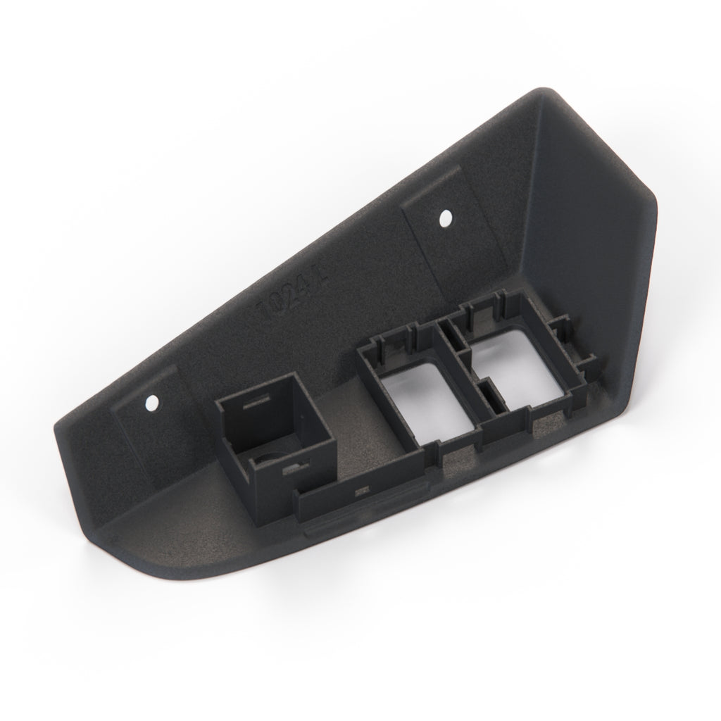 Porsche 944 / 968 Door Panel Window Switch Button Housing Left or Right LHD Black (94455527100 / 94455527201) — view 3
