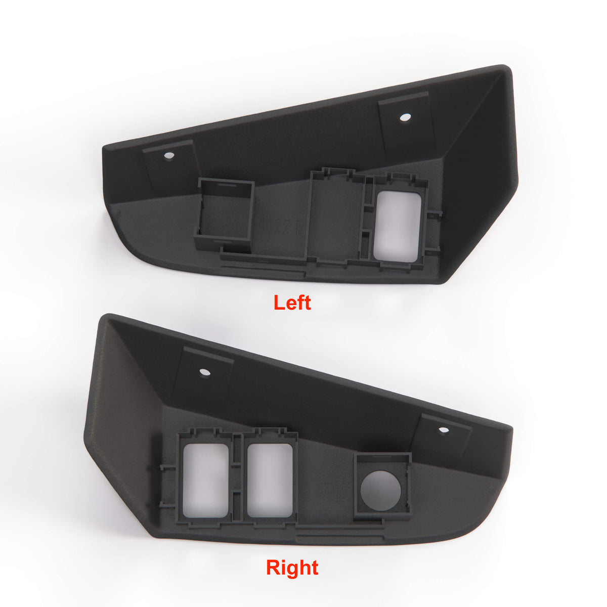 Porsche 944 / 968 Door Panel Window Switch Button Housing Left or Right RHD Black (94455527100 / 94455527201) — view 2