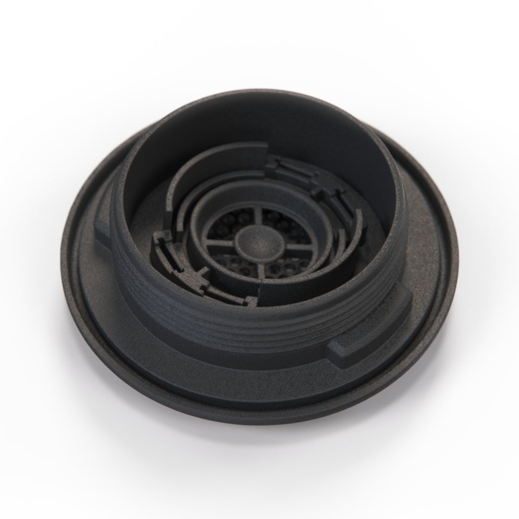 Porsche 944 968 Speaker Tweeter Cover Black (94464550200) — view 3