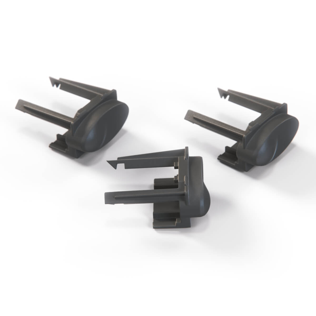 Porsche 986 Boxster Center Console Dummy Blind Cover Set of 3 (99661342510) — view 5