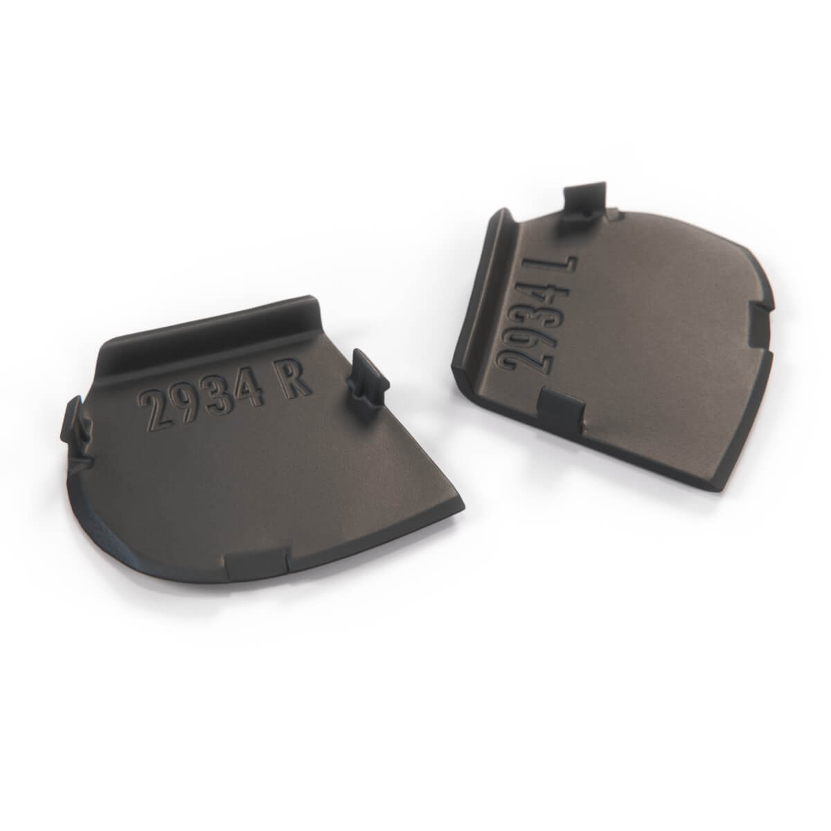 Porsche 996 Cowl Panel Caps Set of 2 Black (9965725690101C) — view 4