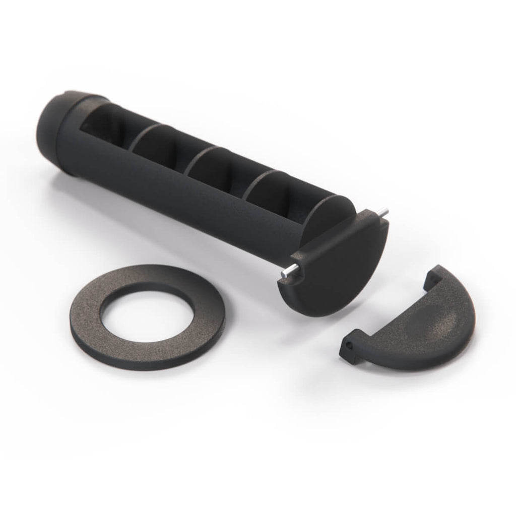 Porsche Boxster 987 Storage Box Lock Catch and Washer Black — view 4