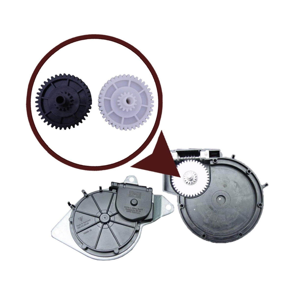 Porsche Boxster Top Transmission Repair Gear Set of 2 Left and Right (98756118001) — view 3