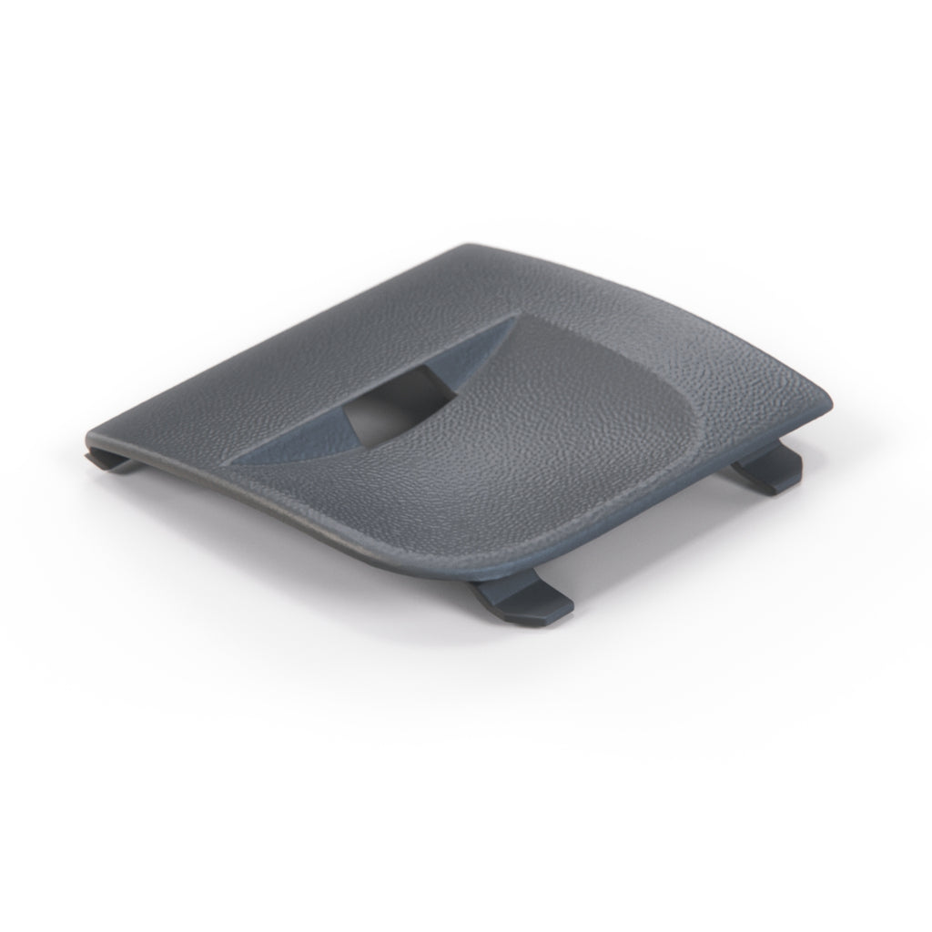 Porsche Cayenne 955 Front Tow Hook Eye Cover Left or Right Gray (95550515501) — view 2
