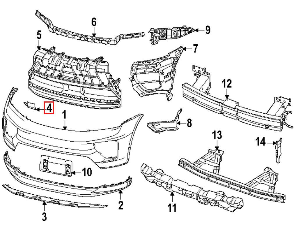 Porsche Macan-e Cover Front Towing Eye Black (95C807156D) — view 5