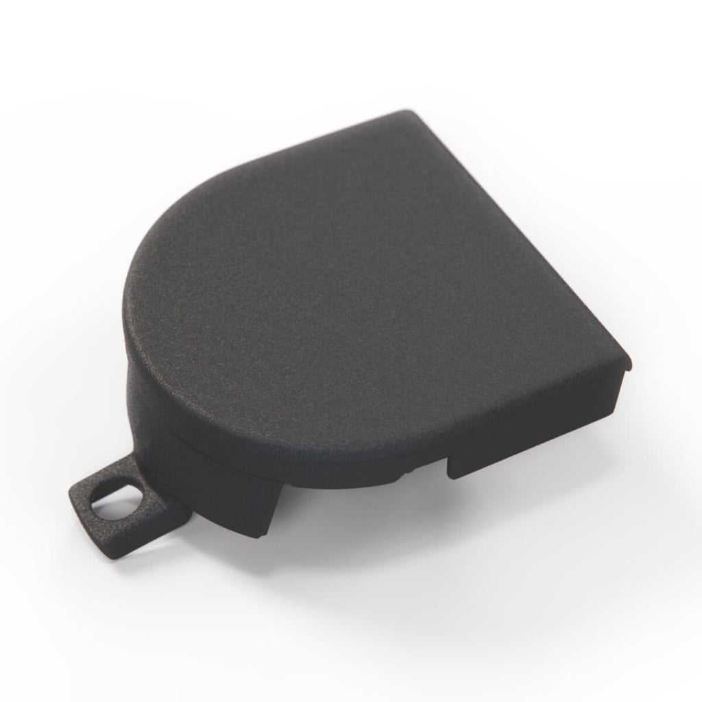 Porsche Panamera Bumper Tow Eye Hook Cover Cap Black (97050580301) — view 2