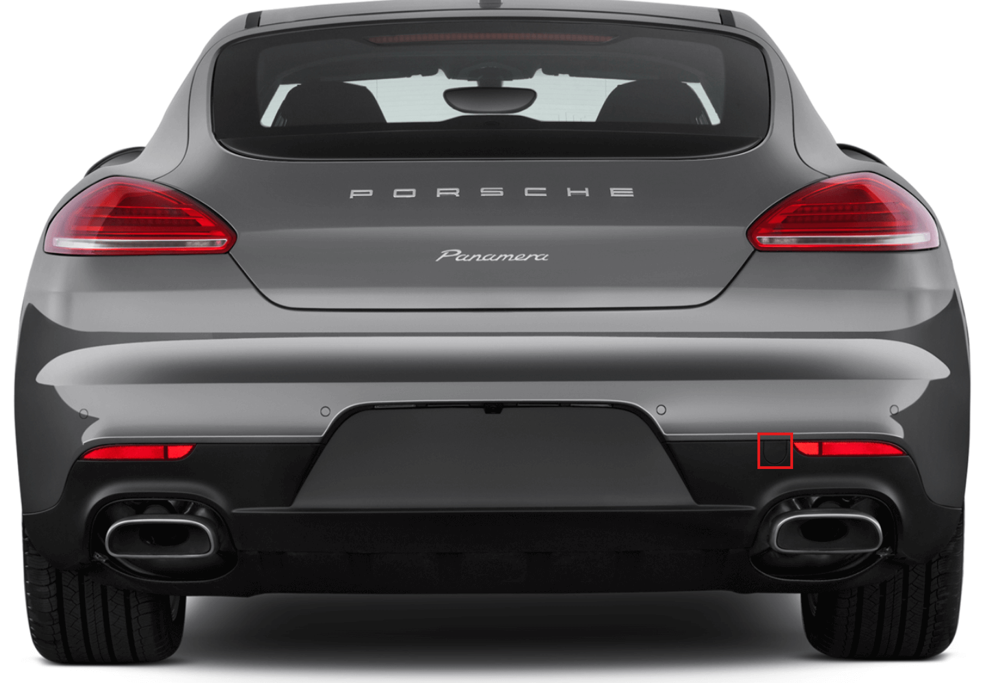 Porsche Panamera Bumper Tow Eye Hook Cover Cap Black (97050580301) — view 5