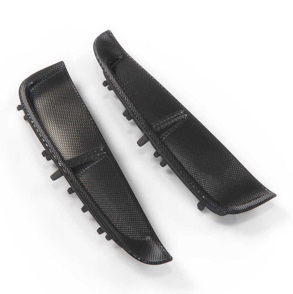 Porsche Panamera Fender Grille Air Vents Trim Set of 2 Carbon Fiber Left or Right — view 3