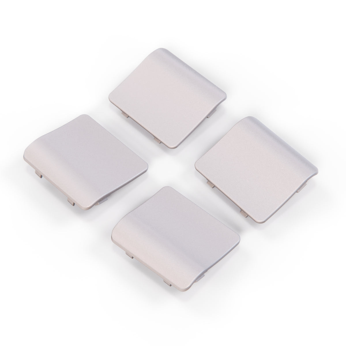 Mercedes-Benz R129 Pre-Lift Jacking Point Cover Set (4 Pieces) — Brillantsilber Metallized (Brilliant Silver Metallic)