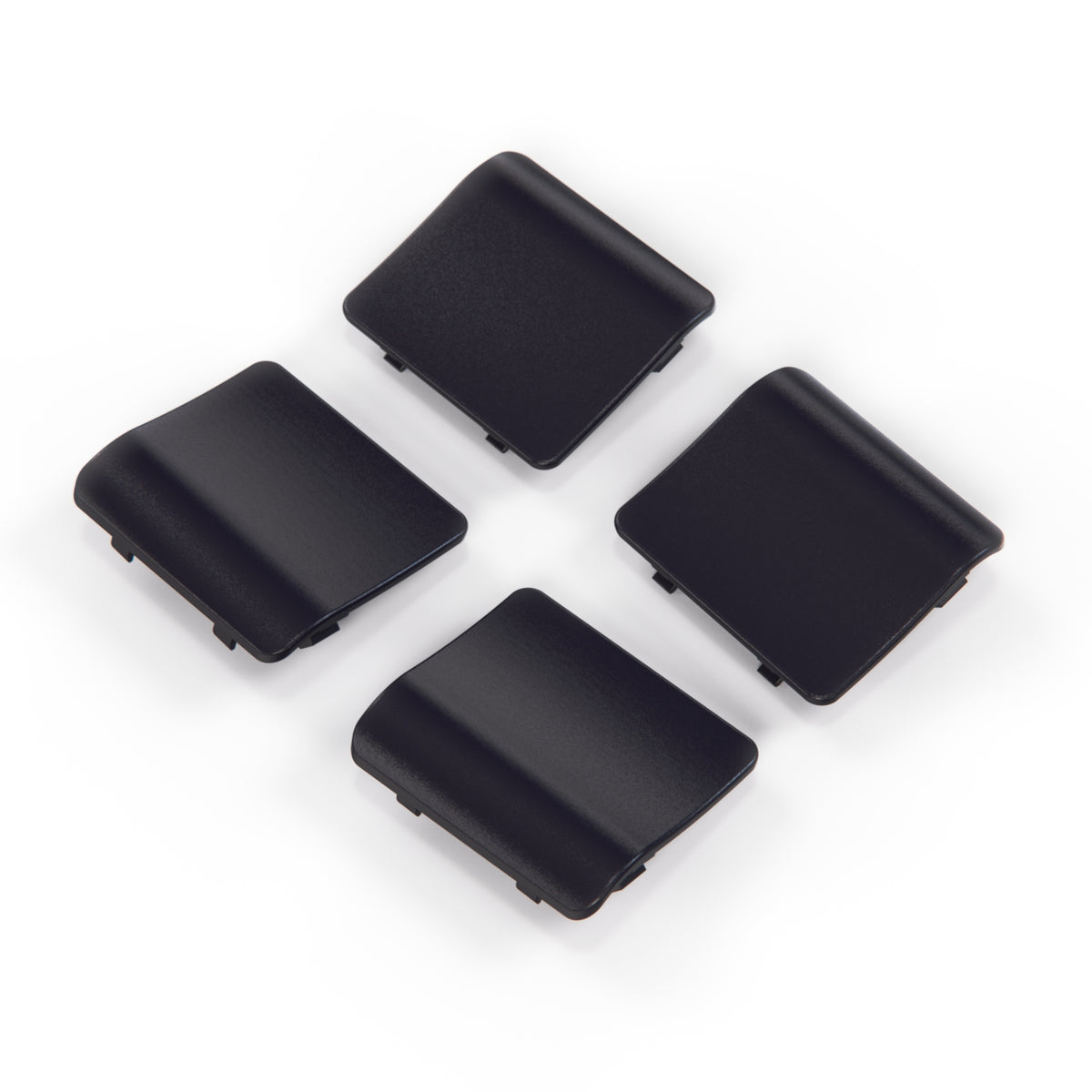 Mercedes-Benz R129 Pre-Lift Jacking Point Cover Set (4 Pieces) — Obsidianschwarz Metallized (Obsidian Black Metallic)
