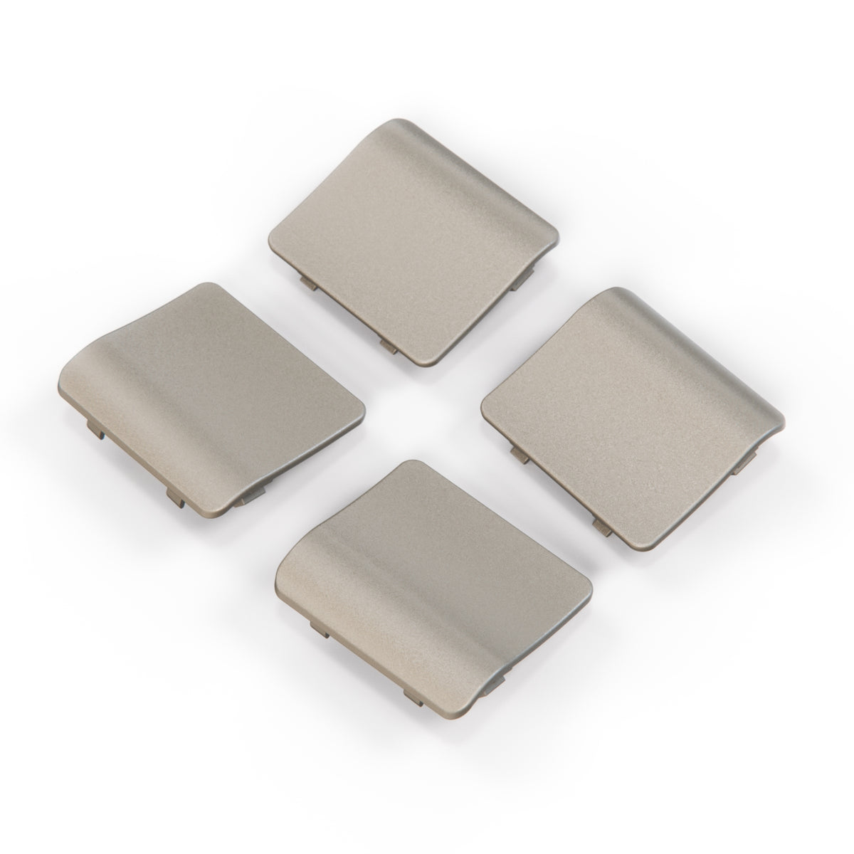 Mercedes-Benz R129 Pre-Lift Jacking Point Cover Set (4 Pieces) — Rauchsilber Metallized Mat (Smoky Silver Metallic Mat)