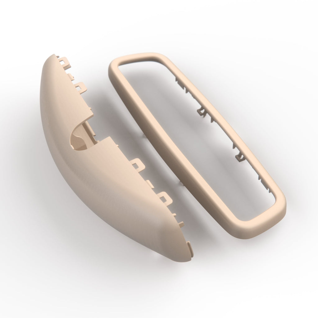 Mercedes-Benz R129 A124 Rear-view Mirror Cover – Complete (Frame & Shell) Version F — view 3
