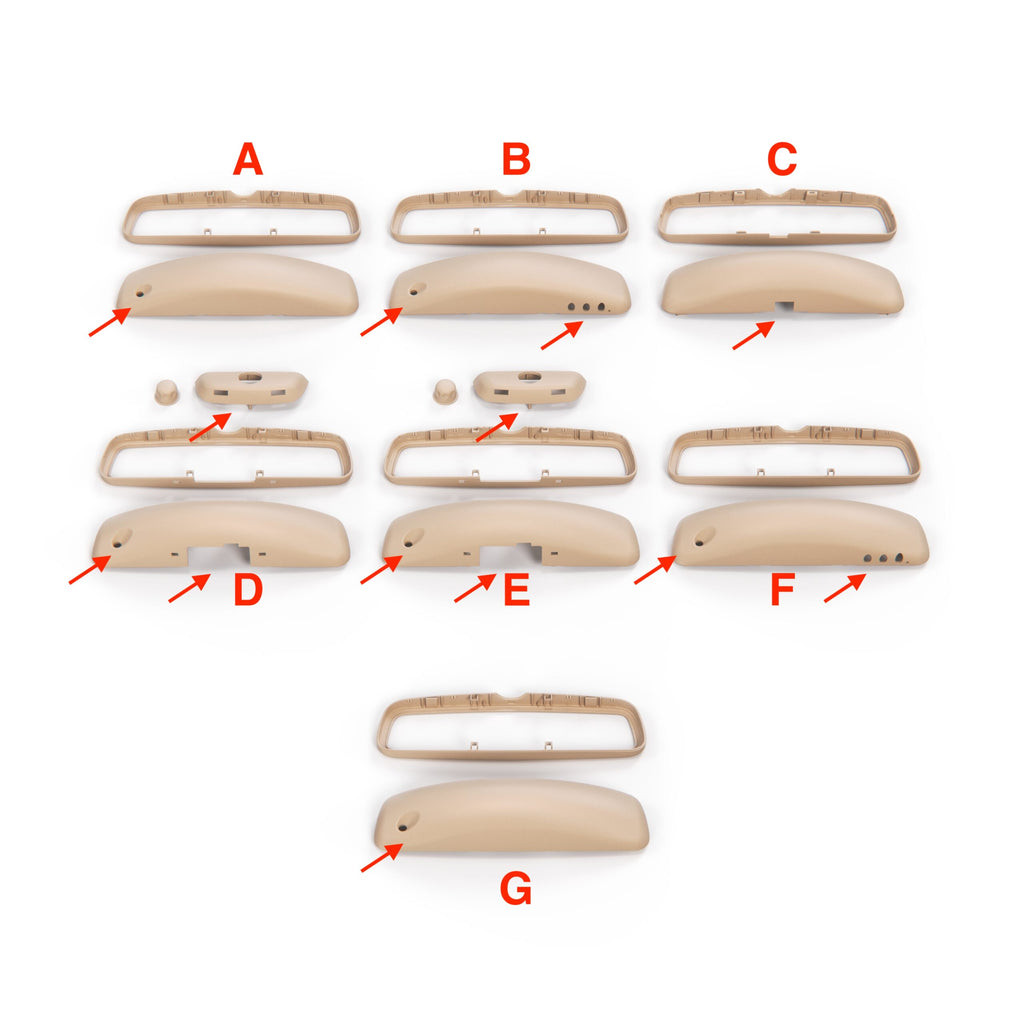Mercedes-Benz R129 A124 Rear-view Mirror Cover Version (1298110635) — view 8