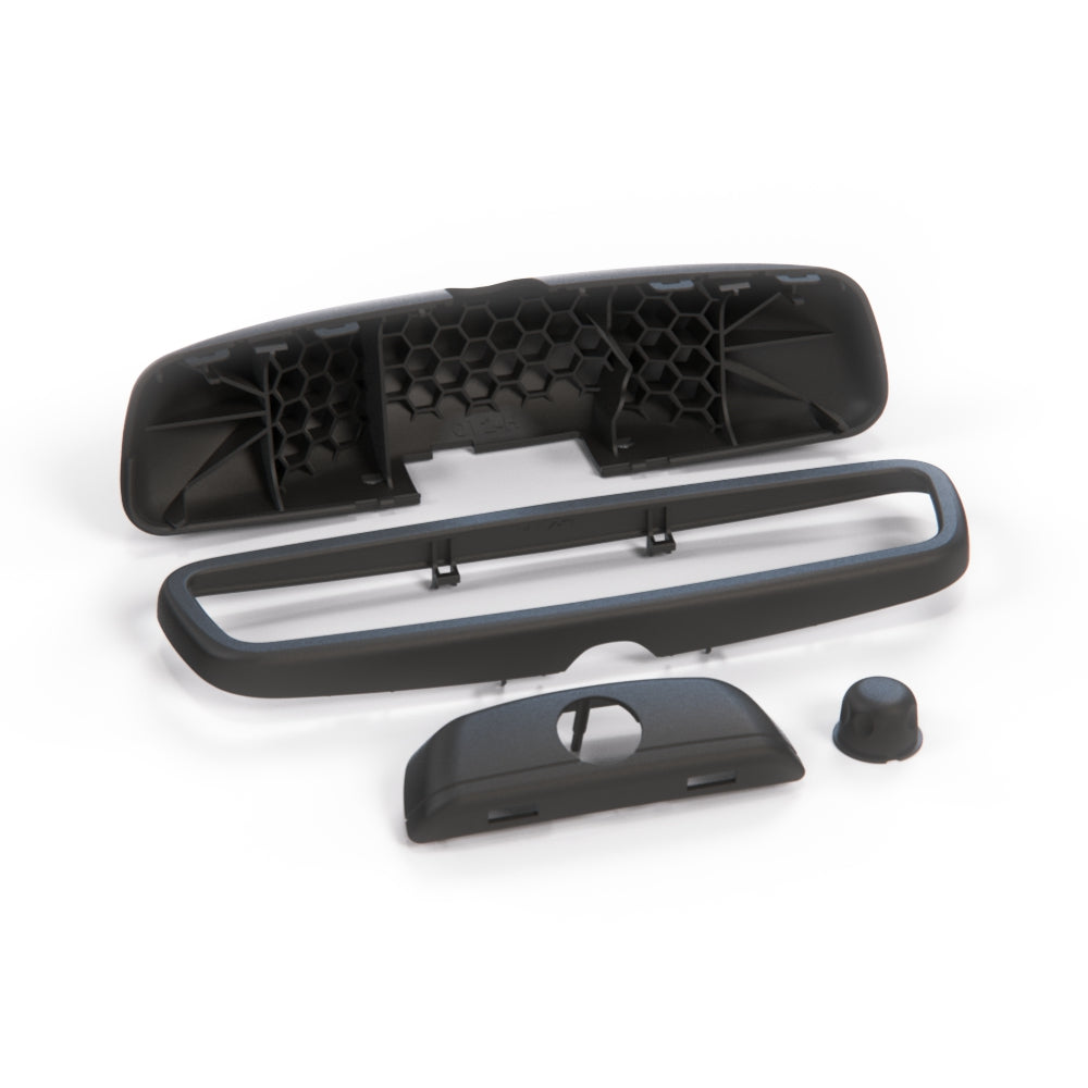 Mercedes-Benz R129 A124 Rear-view Mirror Cover – Complete (Frame & Shell) Version H — view 6