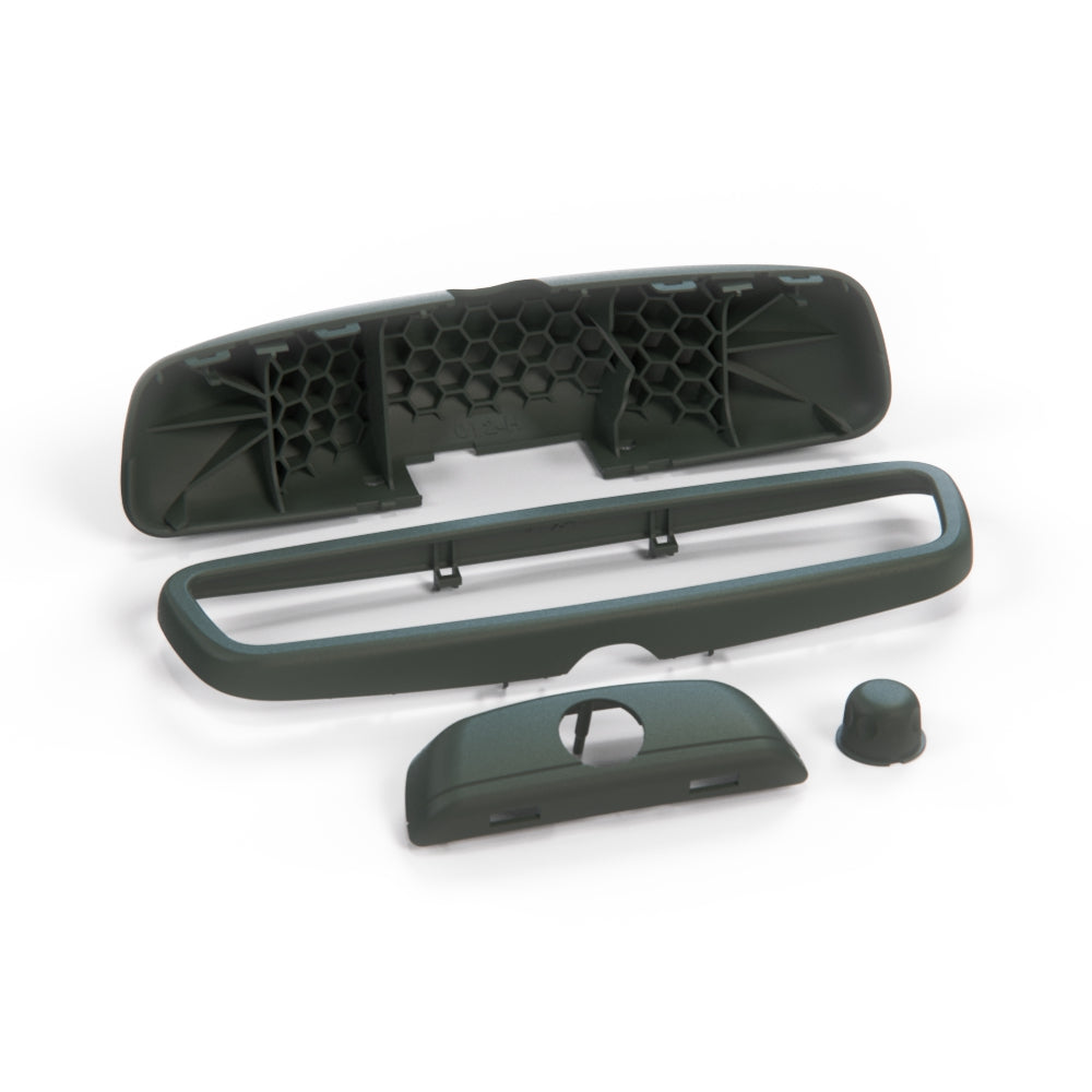 Mercedes-Benz R129 A124 Rear-view Mirror Cover – Complete (Frame & Shell) Version H — view 16