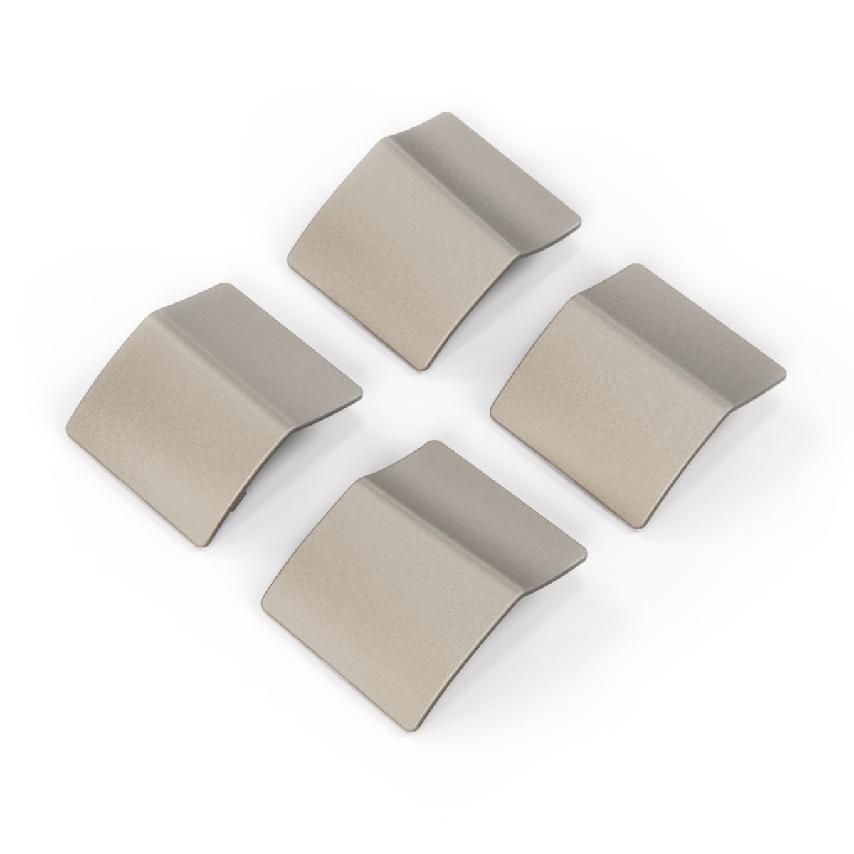 Mercedes-Benz R129 AMG Facelift Jacking Point Cover Set (4 Pieces) – 1296980730, 1296980530 — Rauchsilber Metallized Mat (Smoky Silver Metallic Mat)