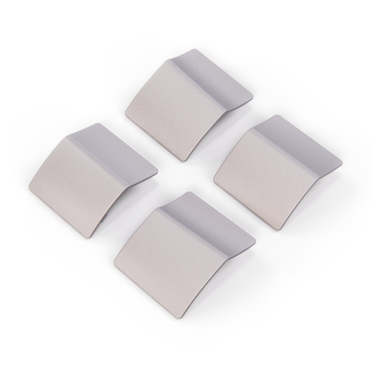 Mercedes-Benz R129 AMG Facelift Jacking Point Cover Set (4 Pieces) – 1296980730, 1296980530 — Brillantsilber Metallized Mat (Brilliant Silver Metallic Mat)