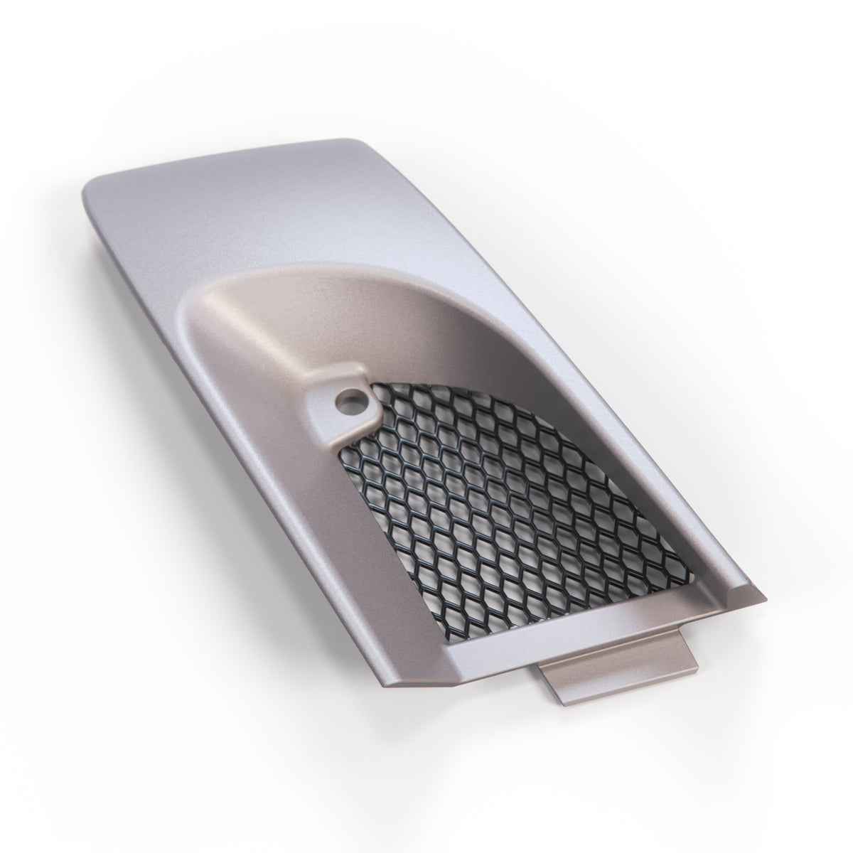 Mercedes-Benz R129 AMG Tow Hook Cover - (left/right) — Brillantsilber Metallized Mat (Brilliant Silver Metallic Mat)