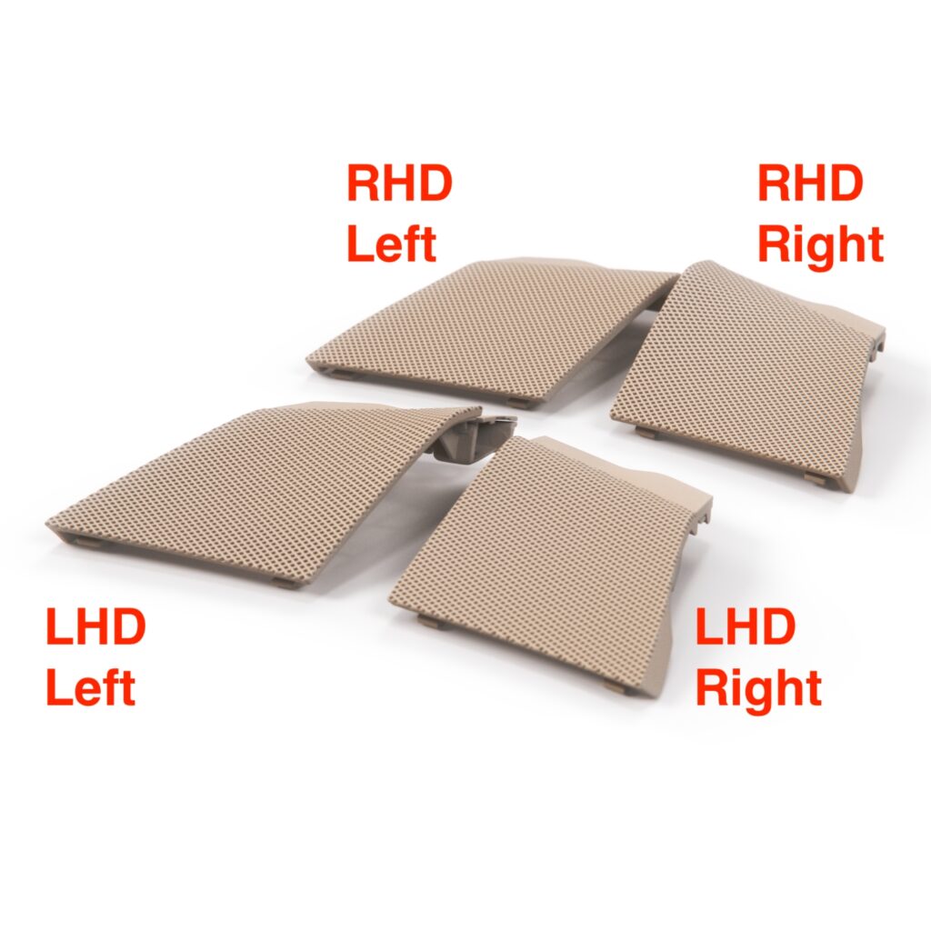 Mercedes-Benz R129 Interior Refresh Kit — 4 Made-to-Order Parts — Mercedes-Benz R129 Dashboard Speaker Cover Panel Trim LHD / 
