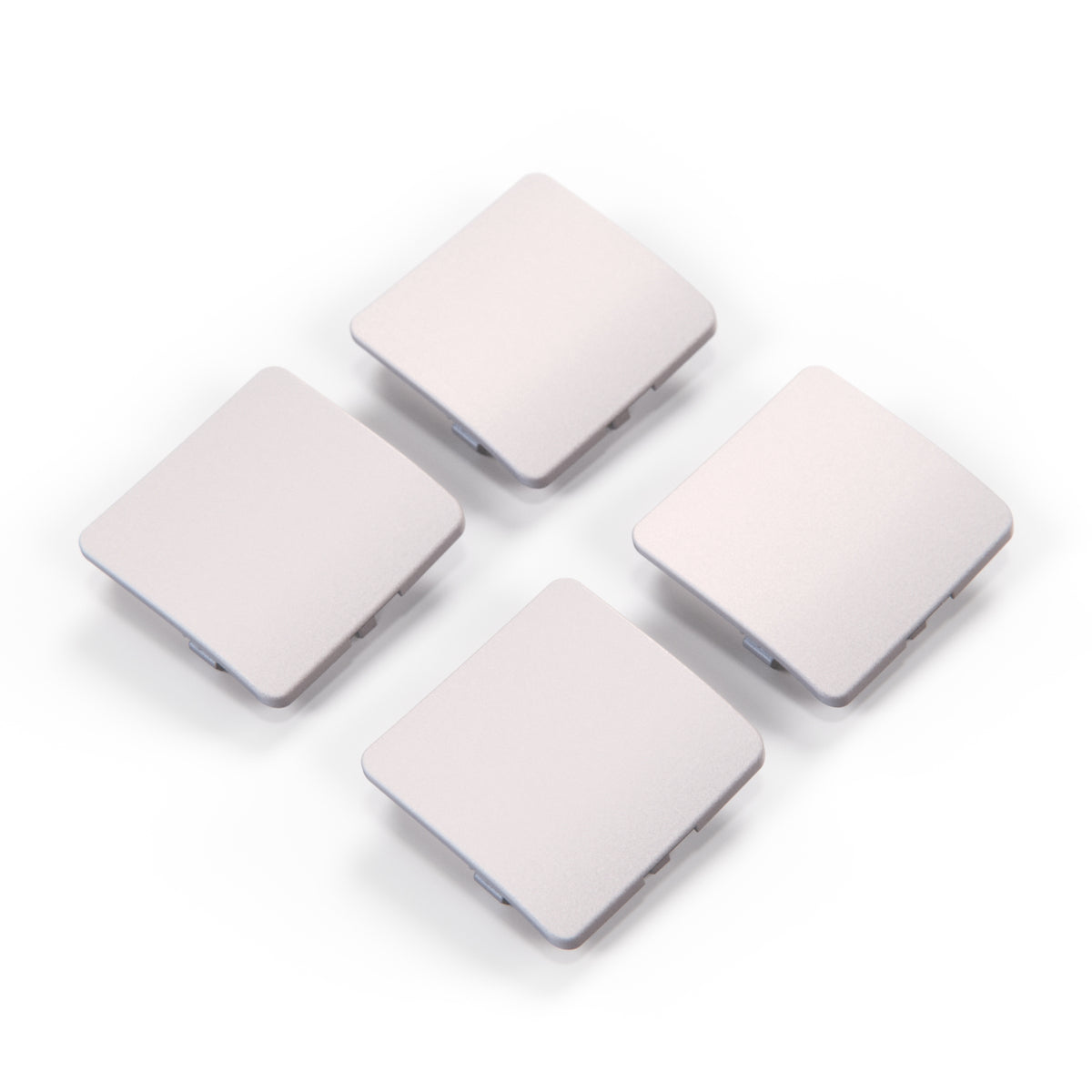 Mercedes-Benz R129 Jacking Point Cover Set (Lift, 4 Pieces) — Brillantsilber Metallized (Brilliant Silver Metallic)