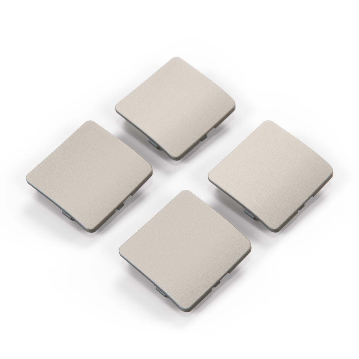 Mercedes-Benz R129 Jacking Point Cover Set (Lift, 4 Pieces) — Rauchsilber Metallized Mat (Smoky Silver Metallic Mat)