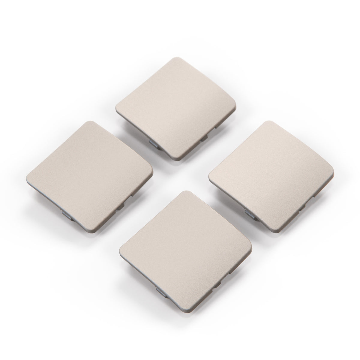 Mercedes-Benz R129 Jacking Point Cover Set (Lift, 4 Pieces) — Rauchsilber Mat (Smoky Silver Mat)