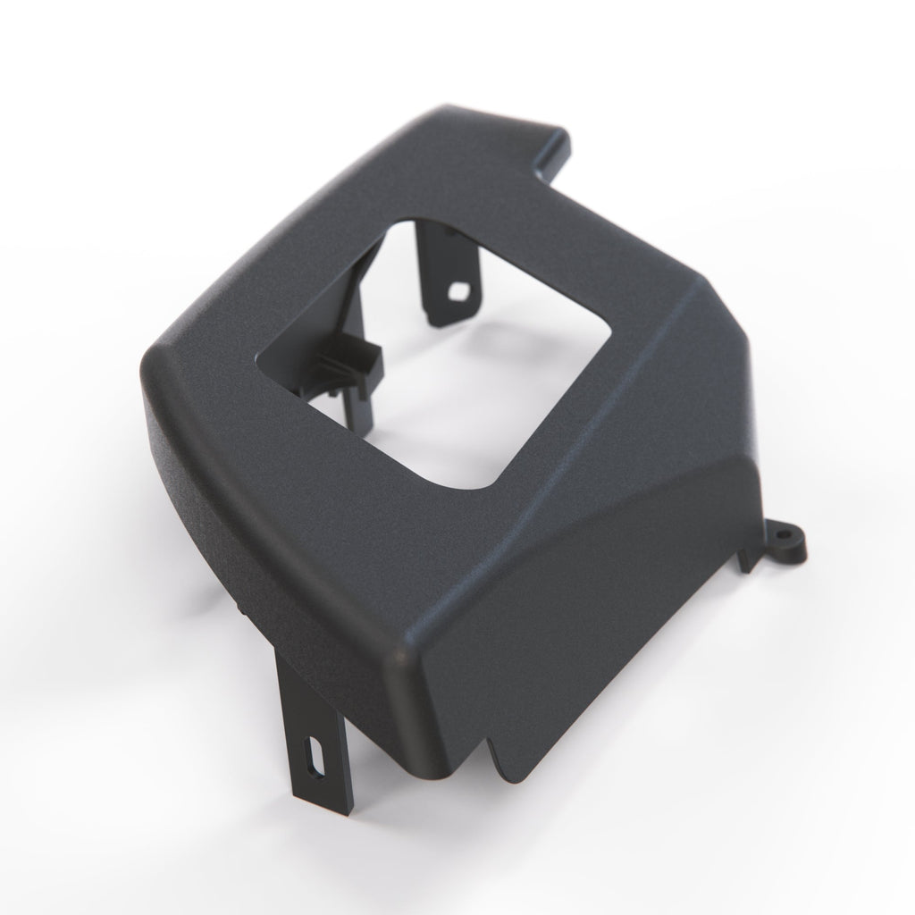 Mercedes-Benz R129 SL Interior Seat Belt Outlet Bracket Cover (Black) — view 6